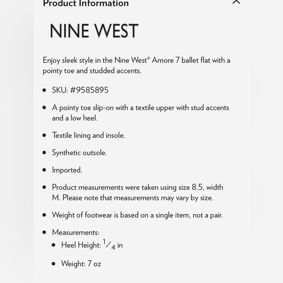 Nine West Amore 7 Size 6.5 - Picture 3 of 8